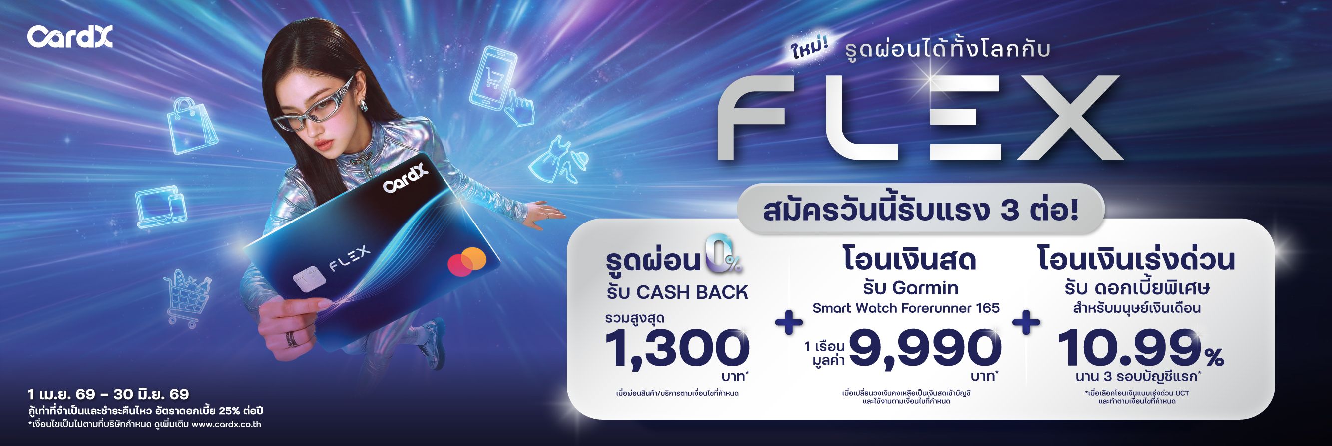 บัตรสินเชื่อ CardX FLEX