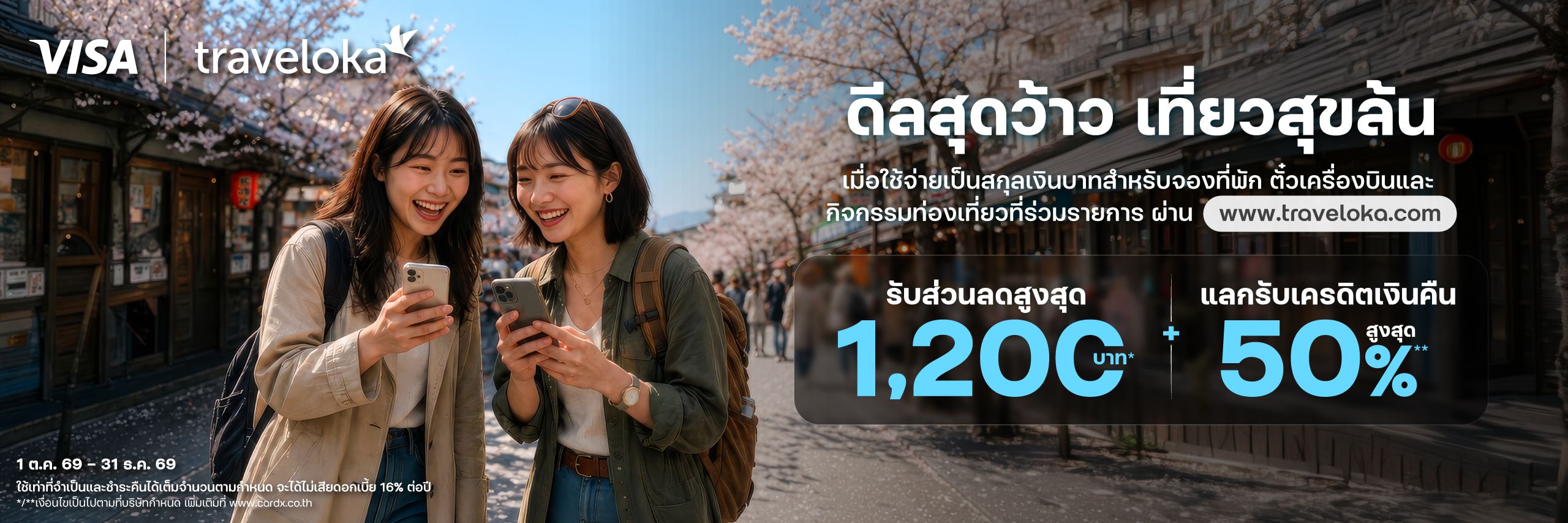 Traveloka จองที่พัก ตั๋วเครื่องบิน และกิจกรรมท่องเที่ยวทั่วโลก