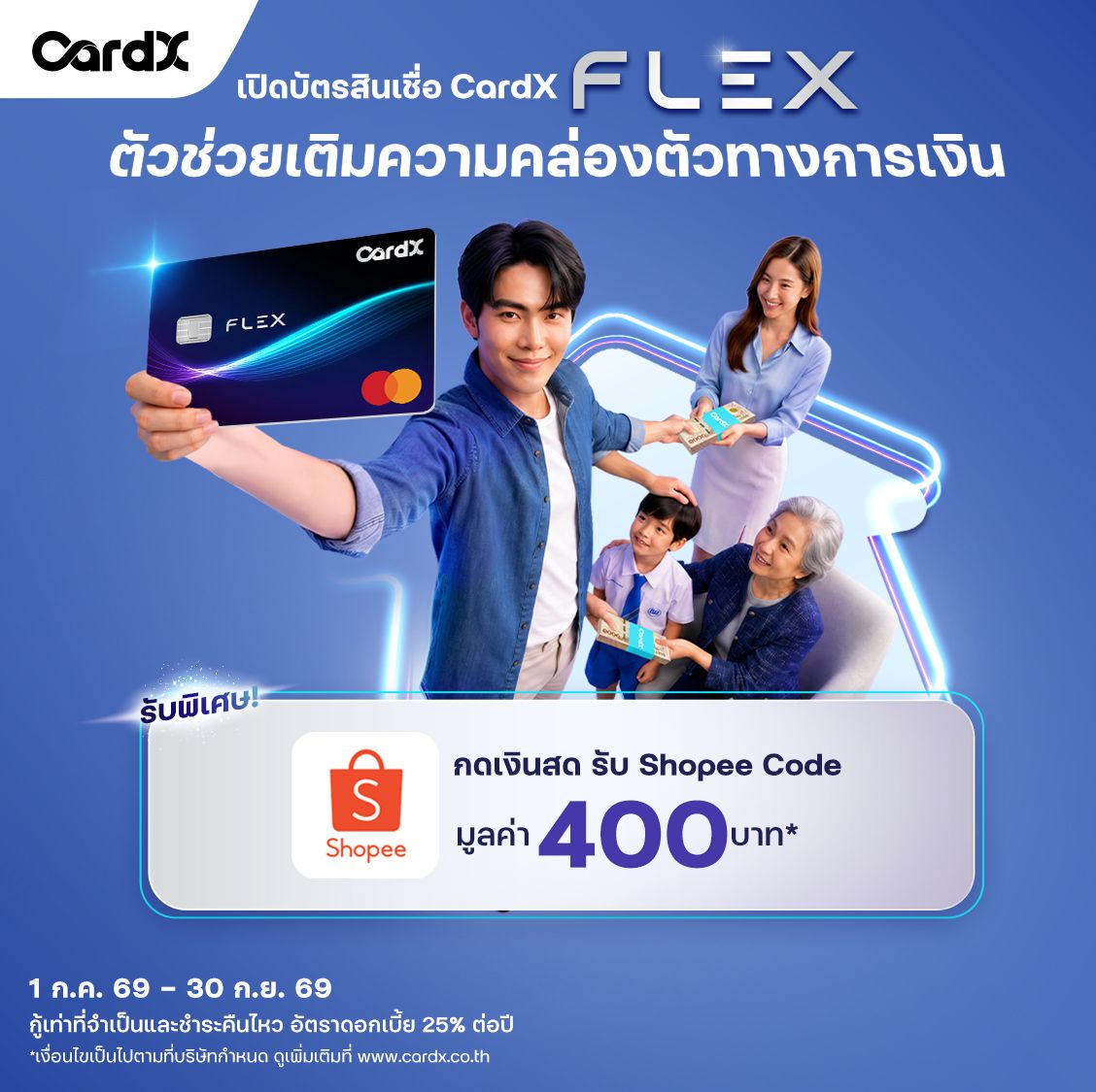 บัตรสินเชื่อ CardX FLEX
