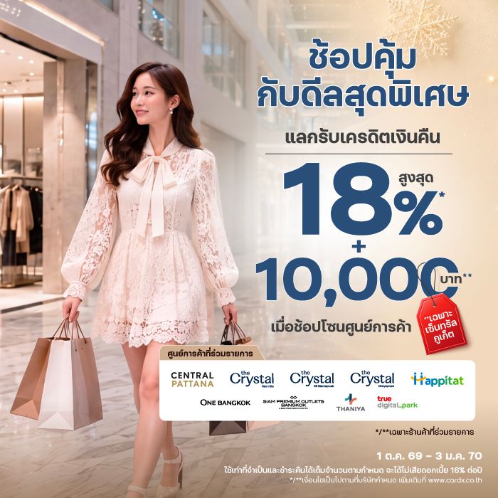 ช้อปแบรนด์เนม รับดีลแรง ที่ศูนย์การค้า