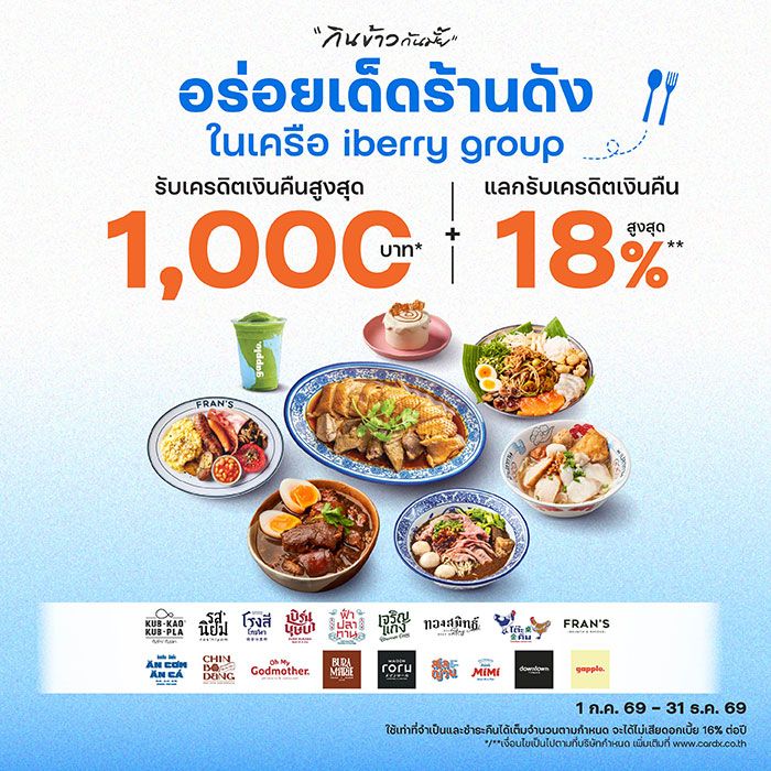 ร้านอาหารในเครือ iberry